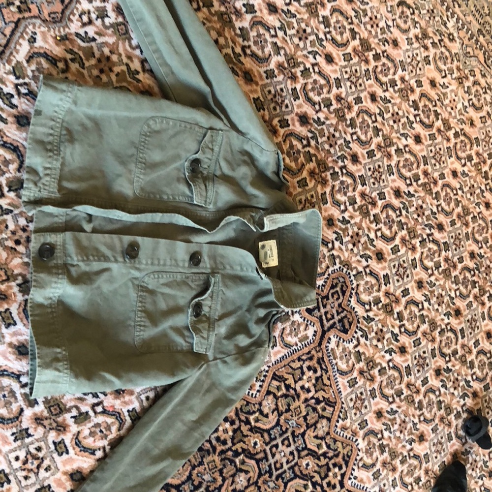 Forever 21 green button jacket
